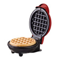 Red Non-Stick Commercial Mini Waffle Maker Electric Double Flat Mini Waffle Cone Maker Machine